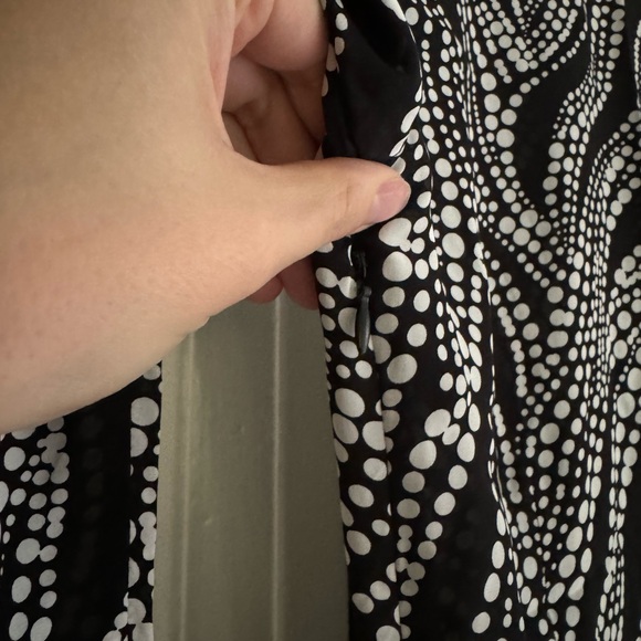 The Kooples Long Sleeve Mini Dress W/ Contrast Print sz 1 - Picture 10 of 13